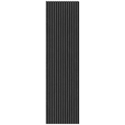 Wall Panels Uk Black Oak Premium Flame Retardant Acoustic Slat Wall Panel ( 2 Pack ) from B&Q