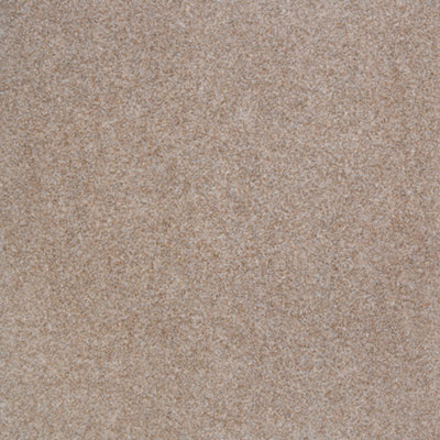 B&Q Commerce Tile Velour Beaver 153 Natural Modern Contract Carpet Tiles For Domestic & Heavy Commercial Use