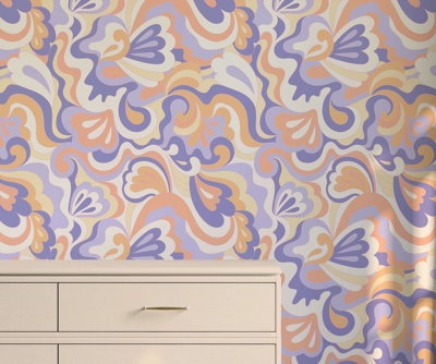 Bobbi Beck Eco-Friendly Multicolour Groovy Wallpaper
