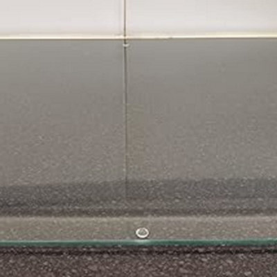 B&Q -  52X60 Universal Hob Cover Plates Clear All Types Of Cookers Tempered Glass Worktop 5mm