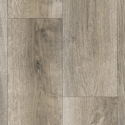  - Wood Effect Brown Anti-Slip Vinyl Flooring For LivingroomKitchen1.90mm Vinyl Sheet-4M(13'1") X 2M(6'6")-8M²