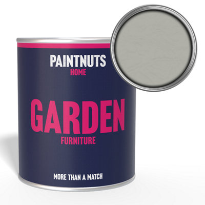 Paintnuts Garden Furniture Fence Shed Table Chairs For Wood Metal & Plastic Weatherproof Satin PaintAgate Grey500Ml from B&Q