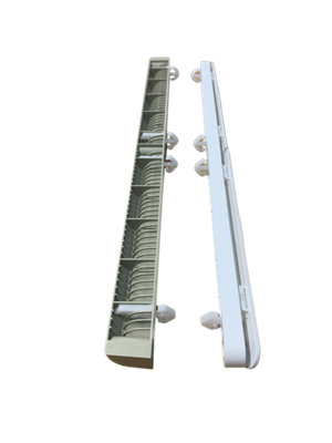 Glazpart 5000Ea 455mm Long Pebble Grey And White Window Vent from B&Q