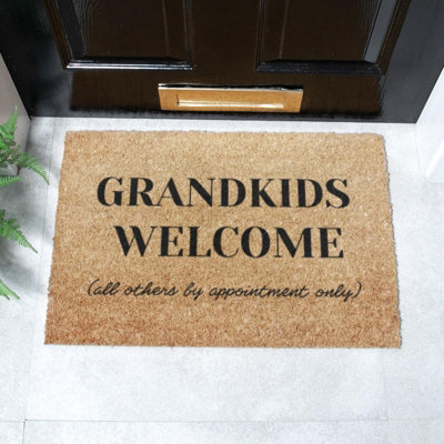 Artsy Doormats Grandkids Welcome Doormat (60 X 40Cm) from B&Q