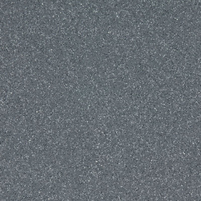 Speckled Effect Anthracite Grey Anti-Slip Contract Commercial Vinyl Flooring With 2.0mm Thickness-2M(6'6") X 2M(6'6")-4M² from B&Q