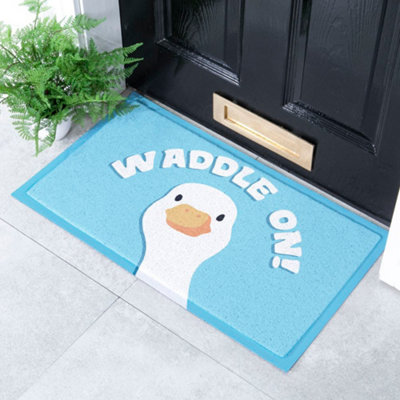 Native Natural Waddle On Goose Indoor & Outdoor Doormat70X40Cm from B&Q