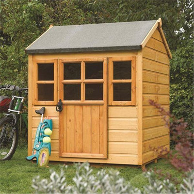 Cheshire 4 X 4 Deluxe Little Lodge Playhouse (1.25M X 1.29M) from B&Q