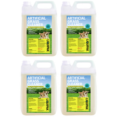 Liquipak Artificial Grass Cleaner & Deodoriser Pet FriendlyFresh Cut Grass 4X5L from B&Q