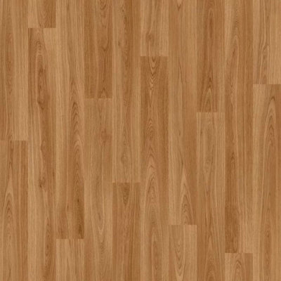 B&Q Beige/Brown Wood Effect Vinyl Flooring, Contract Commercial Vinyl Flooring With 2.0Mm Thickness-6M(19'8") X 2M(6'6")-12M²