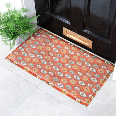 B&Q -  Star Eyes Pattern Doormat (70 X 40Cm)
