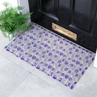 B&Q -  Tulip Pattern Doormat (70 X 40Cm)