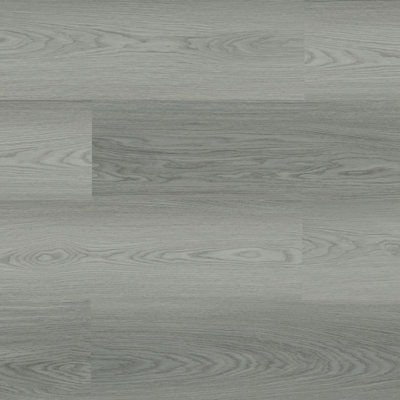 B&Q Wood Effect Luxury Vinyl Tile, 2.5Mm Matte Luxury Vinyl Tile For Commercial & Residential Use,3.67M² Pack Of 16 Grey