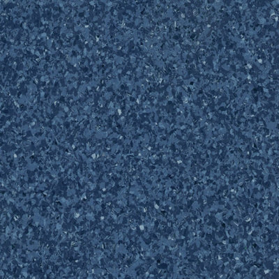 B&Q Mosaic Effect Vinyl Flooring, Anti-Slip Contract Commercial Vinyl Flooring With 2.0Mm Thickness-7M(23') X 2M(6'6")-14M² Blue