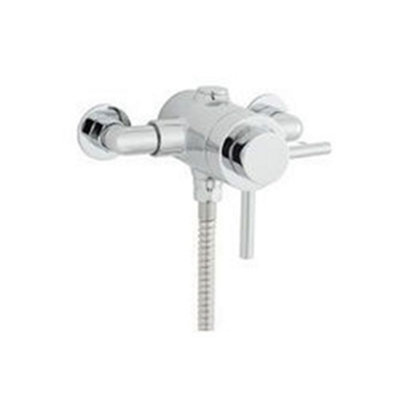 Clifton Exposed Thermostatic Shower Mixer Valve (Lake) from B&Q