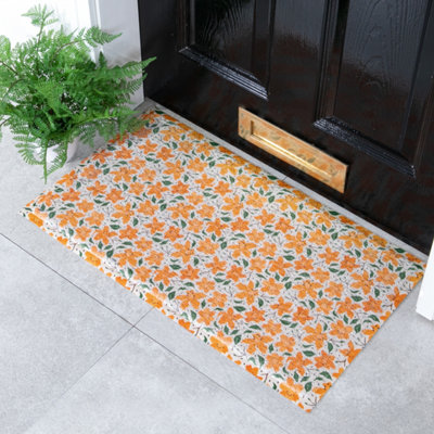 B&Q -  Lily Pattern Doormat (70 X 40Cm)
