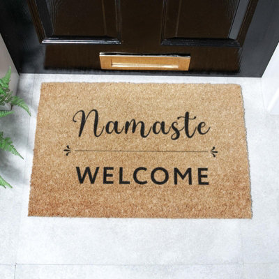 B&Q -  Namaste Welcome Doormat (60 X 40Cm)