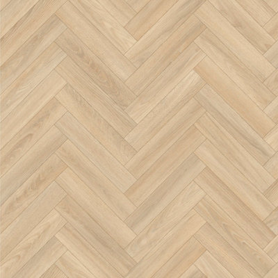 B&Q Dorset 619L Wood Effect Anti-Slip Vinyl Flooring For Kitchen, Bathroom, 3.8Mm Thick-6M(19'8") X 4M(13'1")-24M² Brown