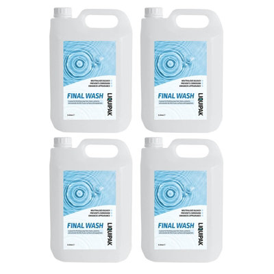 Liquipak Final WashSodium Hypochlorite Neutraliser 4X5 Litres from B&Q