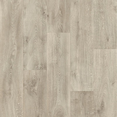 Willow Oak Grey 2.8mm Vinyl Flooring Wood Effect Plank For HomeOffice & Heavy Commercial-7M(23') X 2M(6'6")-14M² from B&Q