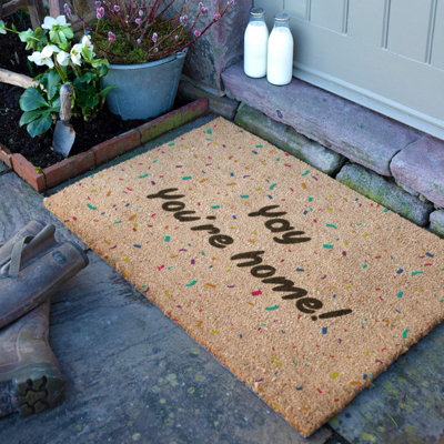 Artsy Doormats Yay You're Home Doormat (90 X 60Cm)