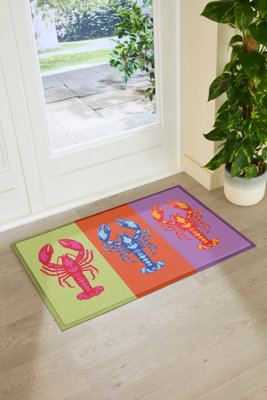 Artsy Doormats Multi Lobster  Doormat (90 X 60Cm) from B&Q