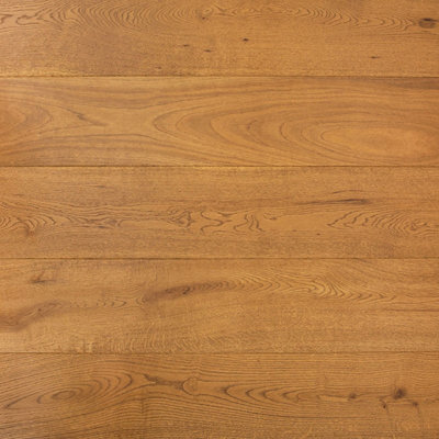  - Engineered Oak Flooring Grindle Wood Effect Brushed Uv Lacquered (20mm Thick/ 190mm Wide)