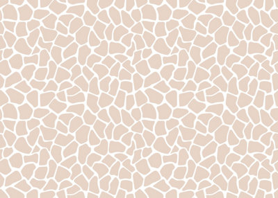 B&Q -  Eco-Friendly Beige Giraffe Print Wallpaper