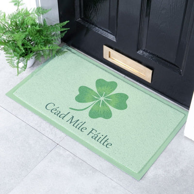 Artsy Doormats Cead Mile Failte Indoor/outdoor Doormat (70X40Cm) from B&Q
