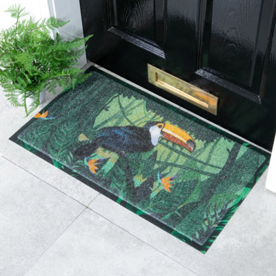 Native Natural Toucan Jungle Doormat (70 X 40Cm) from B&Q