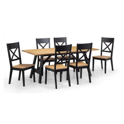 Ashfield Hockley Dining Set With 6 Chairs from B&Q