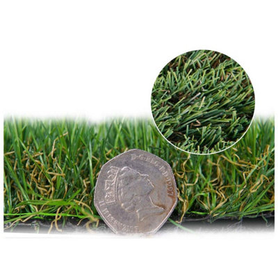 B&Q London 45Mm Artificial Grass, Extra Premium Pet-Friendly Outdoor Artificial Grass, 10 Years Warranty-9M(29'5") X 4M(13'1")-36M²