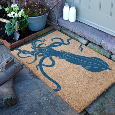 Artsy Doormats Squid Coir Doormat (90 X 60Cm) from B&Q