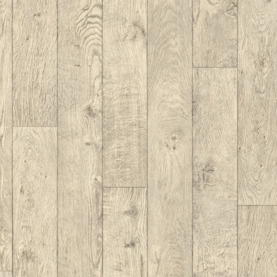 Beige Brown Wood Effect Vinyl FlooringContract Commercial Vinyl Flooring With 2.4mm Thickness-9M(29'5") X 2M(6'6")-18M² from B&Q