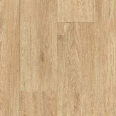  - Brown Modern Wood Effect Anti-Slip Vinyl Flooring For HomeShopsOffices2.8mm Thick Vinyl Sheet-7M(23') X 4M(13'1")-28M²