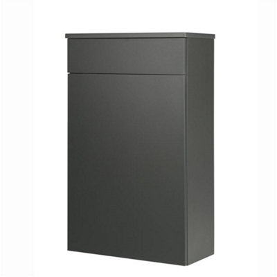 Clifton 500mm Bathroom Floor Standing Wc Unit Matt Dark Grey (Central) from B&Q
