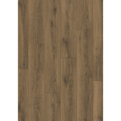 B&Q Class 800 Clm5789 Wood Effect Click Laminate Flooring - Plank (8Mm),For Home (All Rooms) - Covers 1.59Sqm Brown