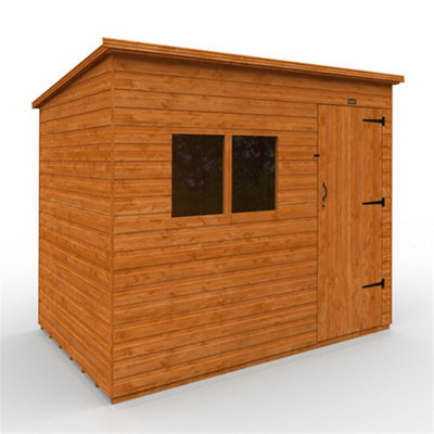 9Ft X 6Ft (2650mm X 1750mm) Horsforth Deluxe Shiplap Pent Shed With 2 Window (12mm Tongue And Groove Floor And Roof)