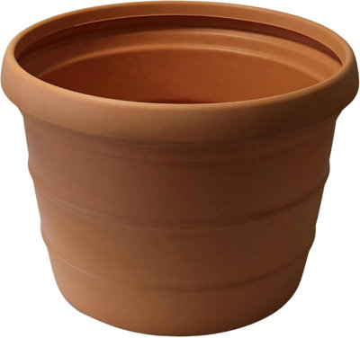 Trifibre Large Outdoor Planter 86Cm 275L Rotomoulded Heavy Duty Plastic Plant PotKensington Terracotta from B&Q