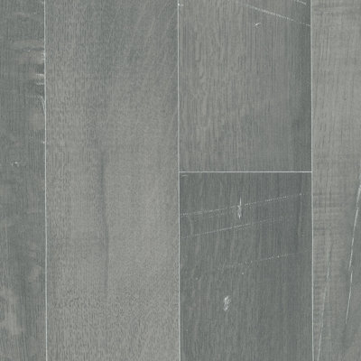 B&Q Modern Wood Effect Anti-Slip Vinyl Flooring For Kitchen, & Bathroom, 2.0Mm Thick Vinyl Sheet-1M(33") X 3M(99")-3M² Grey - B&Q