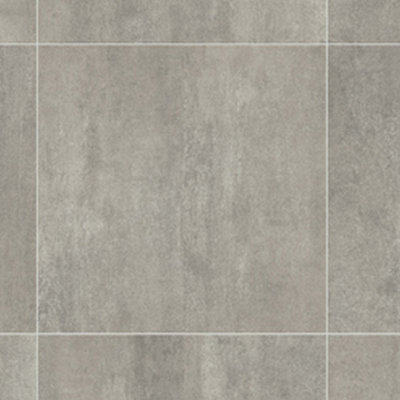 B&Q Modern Tile Effect Anti-Slip Vinyl Flooring For Kitchen, Bathroom, 2.6Mm Thick Vinyl Sheet-5M(16'4") X 4M(13'1")-20M² Beige