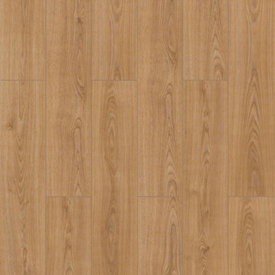 B&Q Brown Step Se006 Peking Wood Effect Click Laminate Flooring - Plank (12Mm) For Home, Commercial Use Per Pack 1.875M²