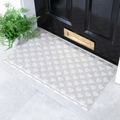 B&Q -  Heart Pattern Doormat (70 X 40Cm)