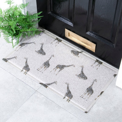 Native Natural Giraffe Pattern Doormat (70 X 40Cm) from B&Q
