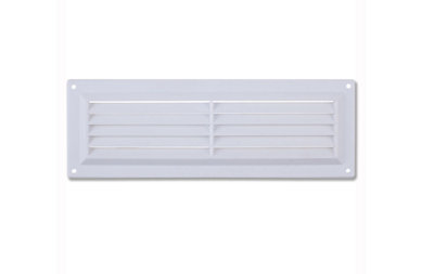 Plastic Internal Louvre Vent 9X3 White from B&Q