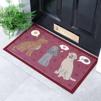 Native Natural Dog Thoughts Doormat (70 X 40Cm) from B&Q
