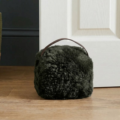 Native Natural New Zealand Sheepskin Doorstop from B&Q
