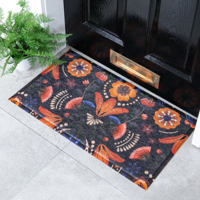 Native Natural Nordic Leaf Doormat (70 X 40Cm) from B&Q