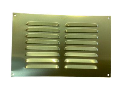 Internal Aluminium Louver Vent Gold 9-9 from B&Q