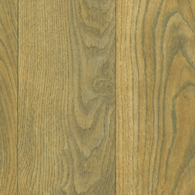 B&Q Wood Effect Vinyl Flooring For Livingroom, Kitchen,2.7Mm Thick Cushion Backed Vinyl Sheet-5M(16'4") X 2M(6'6")-10M² Brown