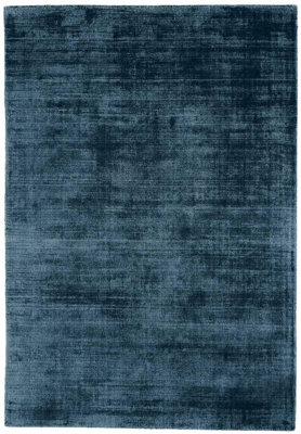 Modern RugTeal Plain Bedroom& Livingroom RugEasy To Clean Rug7mm Thickness Teal Modern Classy Rug-200Cm X 290Cm from B&Q